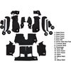 VT1129301 1992-93 Chevrolet Corvette; Convertible; w/1 Door Latch; Complete Molded Carpet Set; Cutpile; Black - image 3