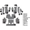 VT1129368 1992-93 Chevrolet Corvette; Convertible; w/1 Door Latch; Complete Molded Carpet Set; Cutpile; Smoke - image 3