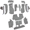 VT1129383 1992-93 Chevrolet Corvette; Convertible; w/1 Door Latch; Complete Molded Carpet Set; Cutpile; Medium Gray/Pewter - image 1