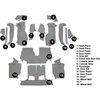VT1129383 1992-93 Chevrolet Corvette; Convertible; w/1 Door Latch; Complete Molded Carpet Set; Cutpile; Medium Gray/Pewter - image 3