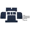 VT1133308 1977 Chevrolet Corvette; Rear Molded Carpet; w/ Heel Pad; Cutpile; Blue - image 3