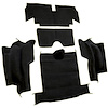 VT1133401 1965-67 Chevrolet Corvette; Roadster; Rear Cut & Sewn Carpet; w/o Heel Pad; Loop; Black - image 1