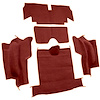VT1133402 1965-67 Chevrolet Corvette; Roadster; Rear Cut & Sewn Carpet; w/o Heel Pad; Loop; Red - image 1