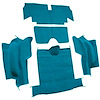 VT1133403 1965-67 Chevrolet Corvette; Roadster; Rear Cut & Sewn Carpet; w/o Heel Pad; Loop; Medium Blue - image 1