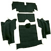VT1133413 1965-67 Chevrolet Corvette; Roadster; Rear Cut & Sewn Carpet; w/o Heel Pad; Loop; Dark Green - image 1