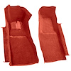 VT1134521 1981-82 Chevrolet Corvette; Front Molded Carpet Set; Cutpile; Red - image 1