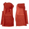 VT1134521 1981-82 Chevrolet Corvette; Front Molded Carpet Set; Cutpile; Red - image 2