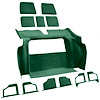 VT1134813 1979 Chevrolet Corvette; Rear Molded Carpet; w/ 3 Compartment Doors; Cutpile; Dark Green - image 1