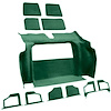 VT1135413 1979-80 Chevrolet Corvette; Rear Molded Carpet; w/ 2 Compartment Doors; Cutpile; Dark Green - image 1