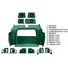 VT1135413 1979-80 Chevrolet Corvette; Rear Molded Carpet; w/ 2 Compartment Doors; Cutpile; Dark Green - image 3