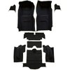 VT1135901 1966 Chevrolet Corvette; Coupe; Complete Molded Carpet Set; w/o Heel Pad; Loop; Black - image 2