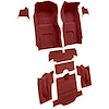 VT1135902 1966 Chevrolet Corvette; Coupe; Complete Molded Carpet Set; w/o Heel Pad; Loop; Red - image 1
