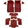 VT1135902 1966 Chevrolet Corvette; Coupe; Complete Molded Carpet Set; w/o Heel Pad; Loop; Red - image 2