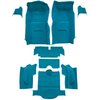 VT1135903 1966 Chevrolet Corvette; Coupe; Complete Molded Carpet Set; w/o Heel Pad; Loop; Medium Blue - image 2