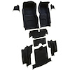 VT1136001 1965-66 Chevrolet Corvette; Roadster; Complete Molded Carpet Set; w/o Heel Pad; Loop; Black - image 1