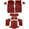 VT1136002 1965-66 Chevrolet Corvette; Roadster; Complete Molded Carpet Set; w/o Heel Pad; Loop; Red - image 2
