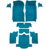 VT1136003 1965-66 Chevrolet Corvette; Roadster; Complete Molded Carpet Set; w/o Heel Pad; Loop; Medium Blue - image 2