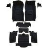 VT1136066 1965-66 Chevrolet Corvette; Roadster; Complete Molded Carpet Set; w/o Heel Pad; Loop; Midnight Blue - image 2