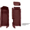 VT1136675 1997-04 Chevrolet Corvette; Coupe/Convertible; Front Molded Carpet Set; w/ Heel Pad; Cutpile; Claret / Oxblood - image 3