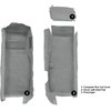 VT1136683 1997-04 Chevrolet Corvette; Coupe/Convertible; Front Molded Carpet Set; w/ Heel Pad; Cutpile; Medium Gray/Pewter - image 3