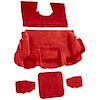 VT1139191 2001-04 Chevrolet Corvette; Hardtop/Convertible; Rear Molded Carpet; w/ Heel Pad; Cutpile; Torch Red - image 1