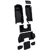 VT1139501 1998-00 Chevrolet Corvette; Hardtop/Convertible; Complete Molded Carpet Set; Cutpile; Black - image 1