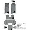 VT1139583 1998-00 Chevrolet Corvette; Hardtop/Convertible; Complete Molded Carpet Set; Cutpile; Medium Gray/Pewter - image 4