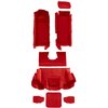 VT1139891 2001-04 Chevrolet Corvette; Hardtop/Convertible; Complete Molded Carpet Set; Cutpile; Torch Red - image 2