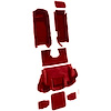 VT1139991 2001-04 Chevrolet Corvette; Hardtop/Convertible; Complete Molded Carpet Set; Truvette; Torch Red - image 1