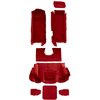 VT1139991 2001-04 Chevrolet Corvette; Hardtop/Convertible; Complete Molded Carpet Set; Truvette; Torch Red - image 2