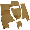 VT1152128 1956-57 Chevrolet Corvette; Complete Cut & Sewn Carpet Set; Daytona; Beige - image 1