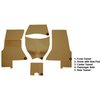 VT1152128 1956-57 Chevrolet Corvette; Complete Cut & Sewn Carpet Set; Daytona; Beige - image 4