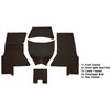 VT1152171 1956-57 Chevrolet Corvette; Complete Cut & Sewn Carpet Set; Daytona; Brown - image 4