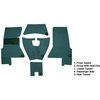VT1156606 1958 Chevrolet Corvette; Complete Cut & Sewn Carpet Set; Foam Tuxedo; Turquoise - image 4