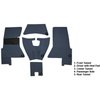 VT1156608 1958 Chevrolet Corvette; Complete Cut & Sewn Carpet Set; Foam Tuxedo; Blue - image 4