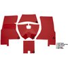 VT1158402 1959-60 Chevrolet Corvette; Complete Cut & Sewn Carpet Set; Daytona; Red - image 4