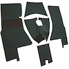 VT1158638 1959-60 Chevrolet Corvette; Complete Cut & Sewn Carpet Set; Foam Tuxedo; Olive Black - image 1