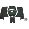 VT1158638 1959-60 Chevrolet Corvette; Complete Cut & Sewn Carpet Set; Foam Tuxedo; Olive Black - image 4
