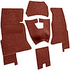 VT1162802 1961-62 Chevrolet Corvette; Complete Cut & Sewn Carpet Set; Foam Tuxedo; Red - image 1