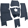 VT1162808 1961-62 Chevrolet Corvette; Complete Cut & Sewn Carpet Set; Foam Tuxedo; Blue - image 1