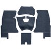 VT1162808 1961-62 Chevrolet Corvette; Complete Cut & Sewn Carpet Set; Foam Tuxedo; Blue - image 2