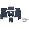 VT1162808 1961-62 Chevrolet Corvette; Complete Cut & Sewn Carpet Set; Foam Tuxedo; Blue - image 4