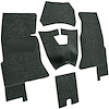 VT1162838 1961-62 Chevrolet Corvette; Complete Cut & Sewn Carpet Set; Foam Tuxedo; Olive Black - image 1