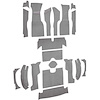 VT1163323 1963 Chevrolet Corvette; Roadster; Complete Cut & Sewn Carpet Kit; w/o Heel Pad; Loop; Silver - image 1