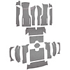 VT1163723 1964 Chevrolet Corvette; Roadster; Complete Cut & Sewn Carpet Kit; w/o Heel Pad; Loop; Silver - image 1