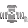 VT1170323 1963 Chevrolet Corvette; Coupe; Rear Cut & Sewn Carpet; w/o Heel Pad; Loop; Silver - image 3
