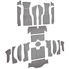 VT1170723 1963 Chevrolet Corvette; Coupe; Complete Cut & Sewn Carpet Kit; 36 Gallon Tank; w/o Heel Pad; Loop; Silver - image 1