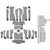 VT1170723 1963 Chevrolet Corvette; Coupe; Complete Cut & Sewn Carpet Kit; 36 Gallon Tank; w/o Heel Pad; Loop; Silver - image 4