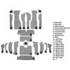 VT1170923 1963 Chevrolet Corvette; Roadster; Complete Cut & Sewn Carpet Kit; 36 Gallon Tank; w/o Heel Pad; Loop; Silver - image 4