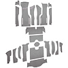 VT1171323 1964 Chevrolet Corvette; Coupe; Complete Cut & Sewn Carpet Kit; 36 Gallon Tank; w/o Heel Pad; Loop; Silver - image 1